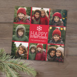 Cartão De Festividades Feliz Tudo 8 Fotografias Collage<br><div class="desc">Use 8 fotos quadradas para fazer uma recordação de Natal feliz e única. Se precisar mover alguma coisa,  clique no botão personalizar para fazer alterações.</div>