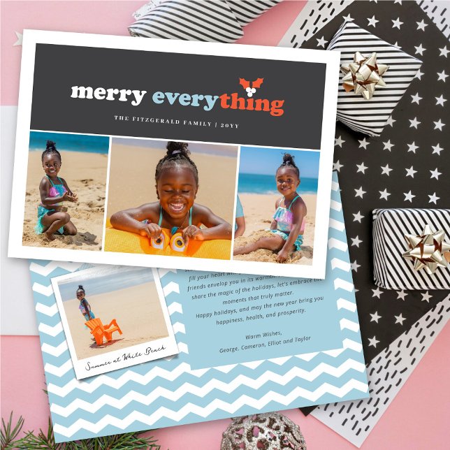 Cartão De Festividades Feliz Tudo Cor Bloqueia Misturas 3 Foto (Criador carregado)