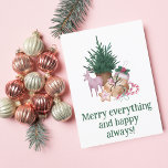 Cartão De Festividades "Feliz tudo e feliz sempre" verde simples<br><div class="desc">A Carta de Férias Verde "Tudo Feliz e Sempre Feliz" é uma forma alegre e simples de espalhar o prazer das férias. Sua cor rosa brilhante e sua mensagem divertida fazem dela uma escolha excelente para qualquer um que queira enviar desejos calorosos para os entes queridos durante o feriado. O...</div>