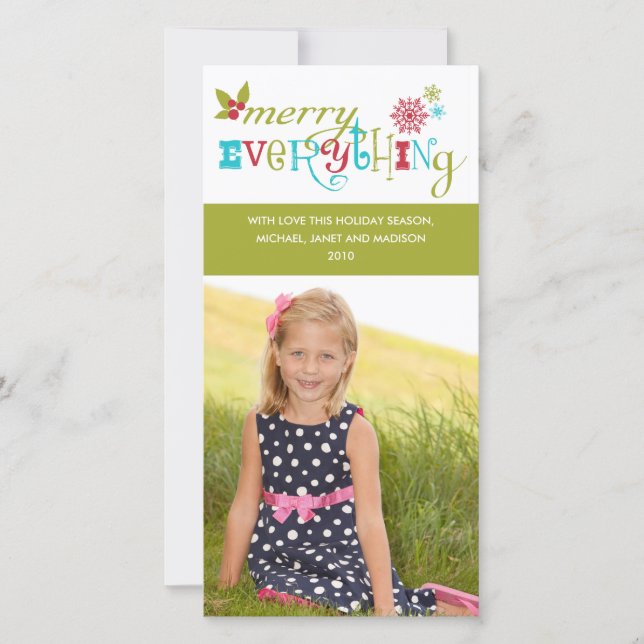 Cartão De Festividades Feliz Tudo - Feriado Multicultural (Frente)