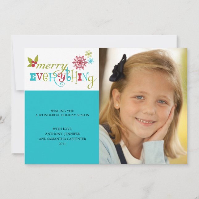 Cartão De Festividades Feliz Tudo - Feriado Multicultural (Frente)