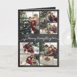 Cartão De Festividades Feliz Tudo Misturas de Chalkboard Natal<br><div class="desc">"Feliz Tudo" Russo Mistura Natal/Cartão de Colagem de Fotos Feriado 6. Cartões de foto de Natal/feriado moderno com 8 fotos separadas com design frontal, dentro e traseiro. O fundo base pode ser alterado para a cor da sua escolha. A maioria do texto é editável. Arte projetada / original por gordura*fa*estanho....</div>