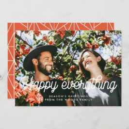 Cartão De Festividades Feliz Tudo Retro Foto Vintage