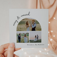 Feliz Verde do Arco Moderno e Foto casada