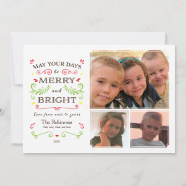 Cartão De Festividades Feliz Whimsical e Brilho (Branco) Foto 3 Feriado