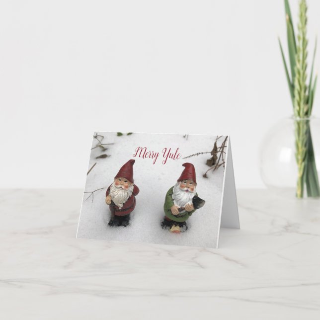 Cartão De Festividades Feliz Yule (Frente)