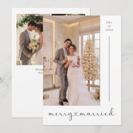 Cartão De Festividades Felizes e Casados Recém-Casados Personalizados 4 F