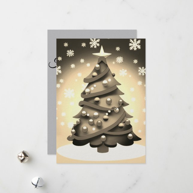 Cartão De Festividades Felizes feriados (Frente/Verso In Situ)