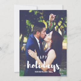 Cartão De Festividades Felizes Feriados Desenhados Foto Personalizada