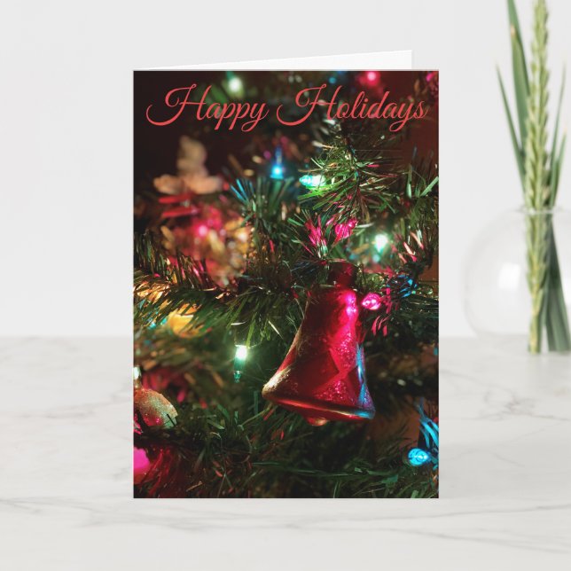 Cartão De Festividades Felizes Feriados Do Nosso Para O Seu (Frente)