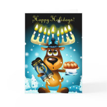 Felizes Feriados Engraçado Hanukkah Reindeer