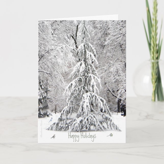 Cartão De Festividades Felizes Férias: Aproveite os Prazeres Simples - Bo (Frente)