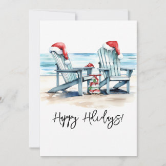 Cartão De Festividades Felizes Férias da Praia!