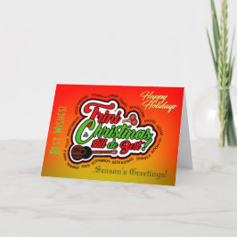 Cartão De Festividades Felizes Férias / Natal Trini