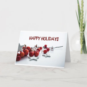 CARTÃO DE FESTIVIDADES *FELIZES FÉRIAS* PARA QUALQUER UM ESTE ANO! COMEMO