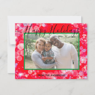 Cartão De Festividades Felizes Festas sua foto e mensagem personalizada