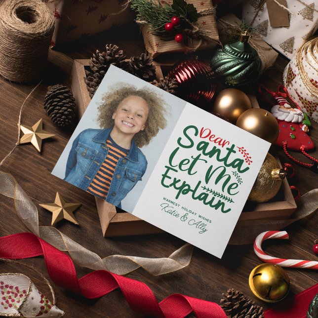 Cartão De Festividades FELIZES HOLIDAYS | Caros Papais noeis, Deixem-Me E (Criador carregado)