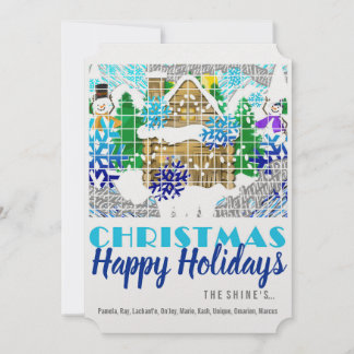 Cartão De Festividades FELIZES HOLIDAYS | WINTER WONDERLAND DREAMS | Ver.