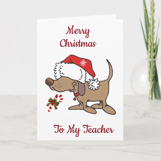 CARTÃO DE FESTIVIDADES FELIZMENTE NATAL PARA MEU ***PROFESSOR*** (Frente)