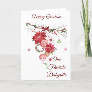 CARTÃO DE FESTIVIDADES FELIZMENTE NATAL PARA *PARA NOSSO BEBÊ FAVORITO*