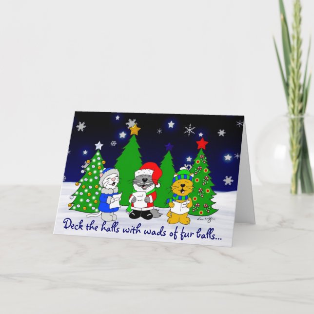 Cartão De Festividades "Felpudos" (Frente)