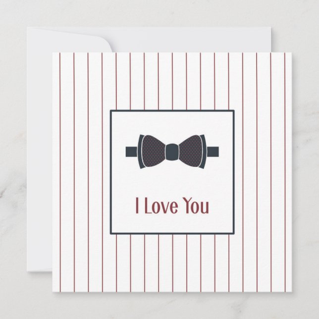 Cartão De Festividades Felt greeting card for a man  (Frente)