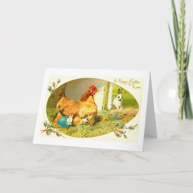 Cartão De Festividades Felz pascoa (Frente)