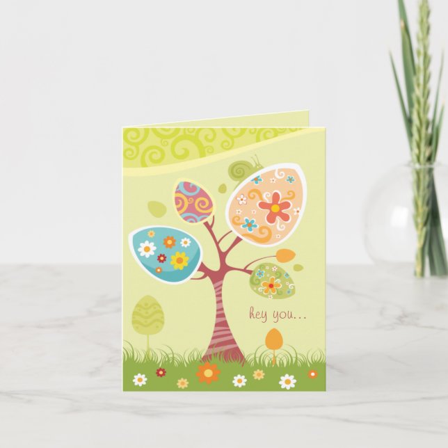 Cartão De Festividades Felz pascoa (Frente)