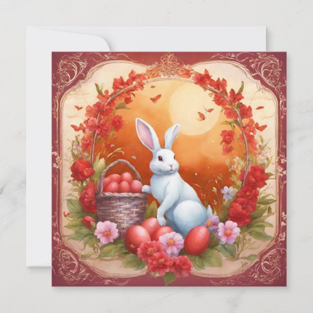 Cartão De Festividades Felz pascoa (Frente)