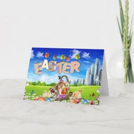 Cartão De Festividades Felz pascoa