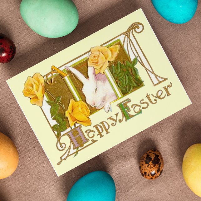 Cartão De Festividades Felz pascoa Bunny (Criador carregado)