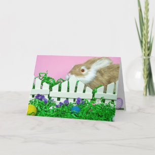 Cartão De Festividades Felz pascoa Bunny