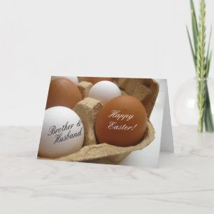 Cartão De Festividades Felz pascoa Irmão & Marido