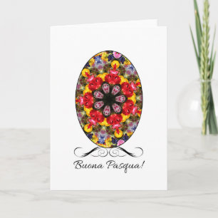 Cartão De Festividades Felz pascoa italiano Buona Pasqua