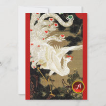 FÊNIX DE AMOR VOADOR,Convite de Casamento com Pena