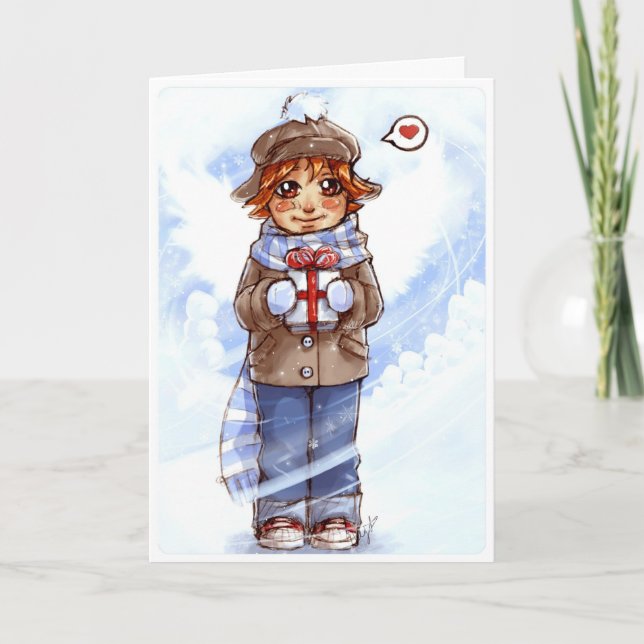 Cartão De Festividades Feriado (Frente)