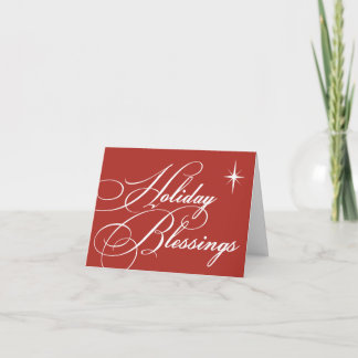 Cartão De Festividades Feriado abençoa o logotipo comercial personalizado