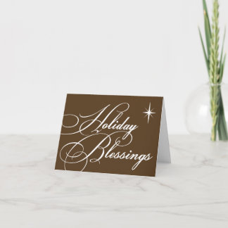 Cartão De Festividades Feriado abençoa o logotipo comercial personalizado