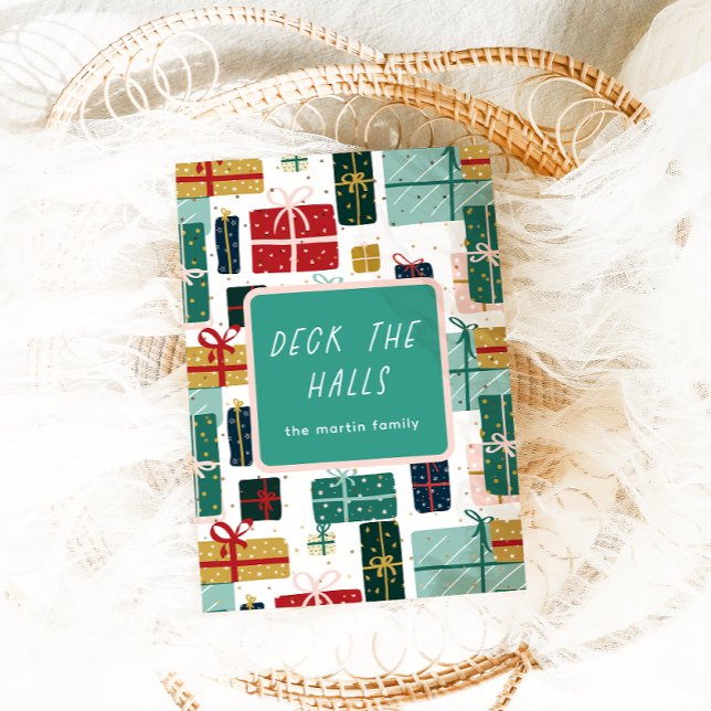 Cartão De Festividades Feriado Bonito nas salas é o Natal (Criador carregado)