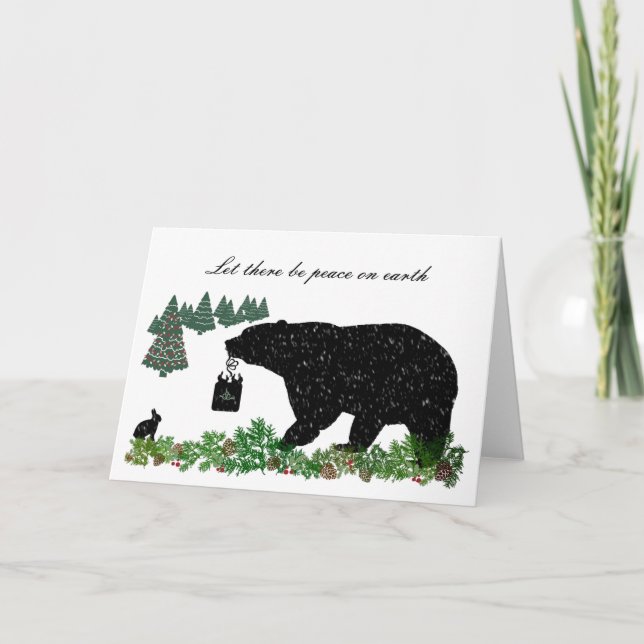 Cartão De Festividades Feriado da Vida Selvagem (Frente)