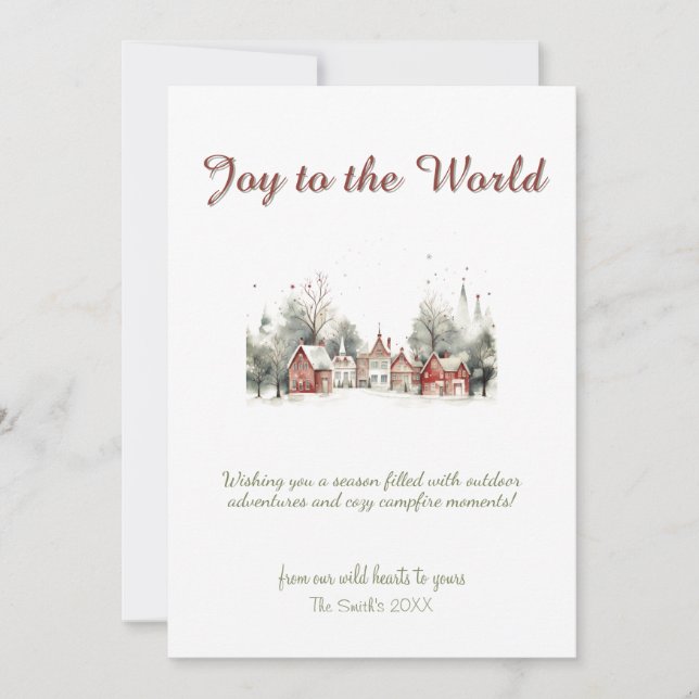 Cartão De Festividades Feriado da Vila da Vila de Cervejeira de Natal (Frente)