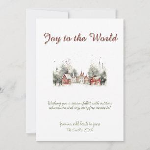 Cartão De Festividades Feriado da Vila da Vila de Cervejeira de Natal