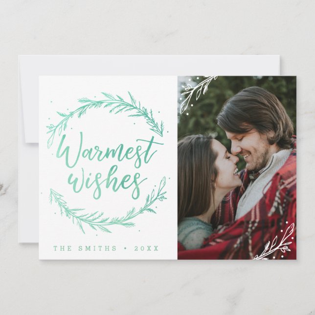 Cartão De Festividades Feriado de Férias mais quente (Frente)