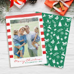 Cartão De Festividades Feriado de Foto da Família de Feliz Natal Moderno<br><div class="desc">Cartão de Férias da Família de Feliz Natal Moderno</div>