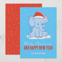 Feriado de inverno, Papais noeis de elefante giro,