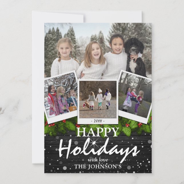 Cartão De Festividades Feriado de Natal da Madeira no País Russo 4 x Foto (Frente)