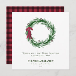 Cartão De Festividades Feriado de Natal do Pinheiro e do Pinheiro