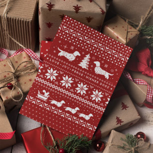 Cartão De Festividades Feriado de Natal do Suéter de Natal nos Natal