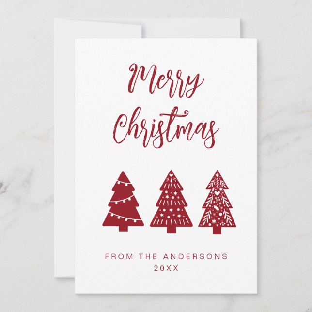 Cartão De Festividades Feriado de Natal escandinavo (Frente)