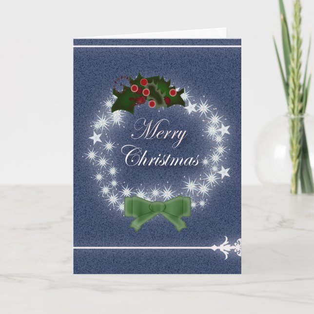 Cartão De Festividades Feriado de Natal moderno, Natal Feliz (Frente)